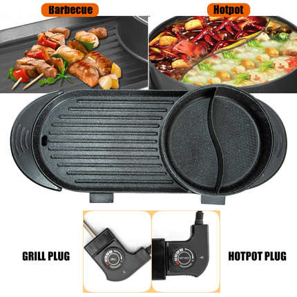 TECSPACE 2 in 1 Smokeless Hot Pot Power Cord