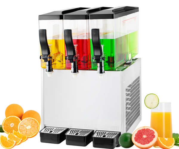 BS16L-1M-C Commercial Electric Refrigerated Juice Ice Tea & Hot Mixed Drink  Beverage Dispenser Machine 1 Tank 2 Tanks 3 Tanks - AliExpress
