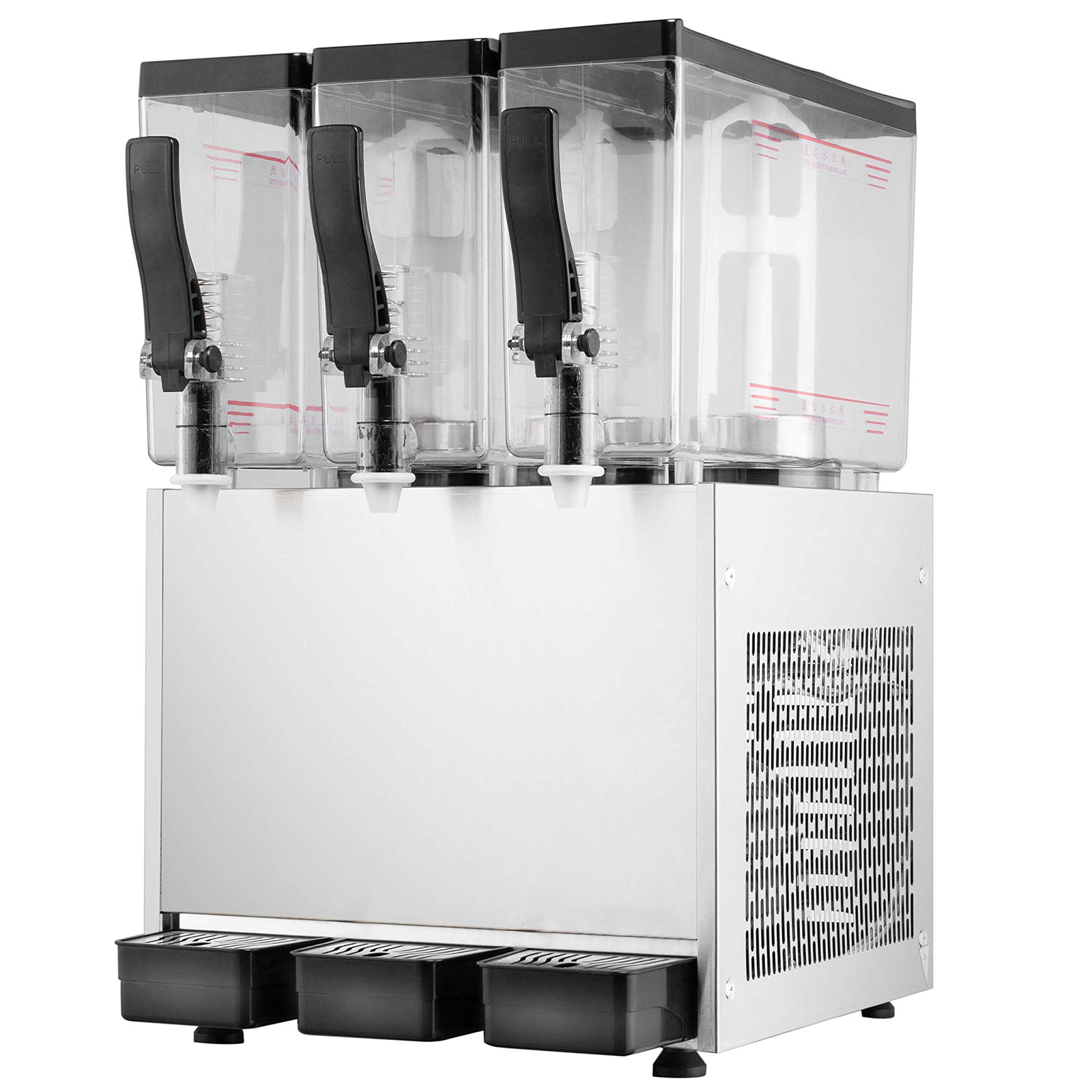 Round Edged 5L Practical Compartment Design Fridge Juice Dispenser  Rectangular Juice Dispenser Heat-resistant for Summer