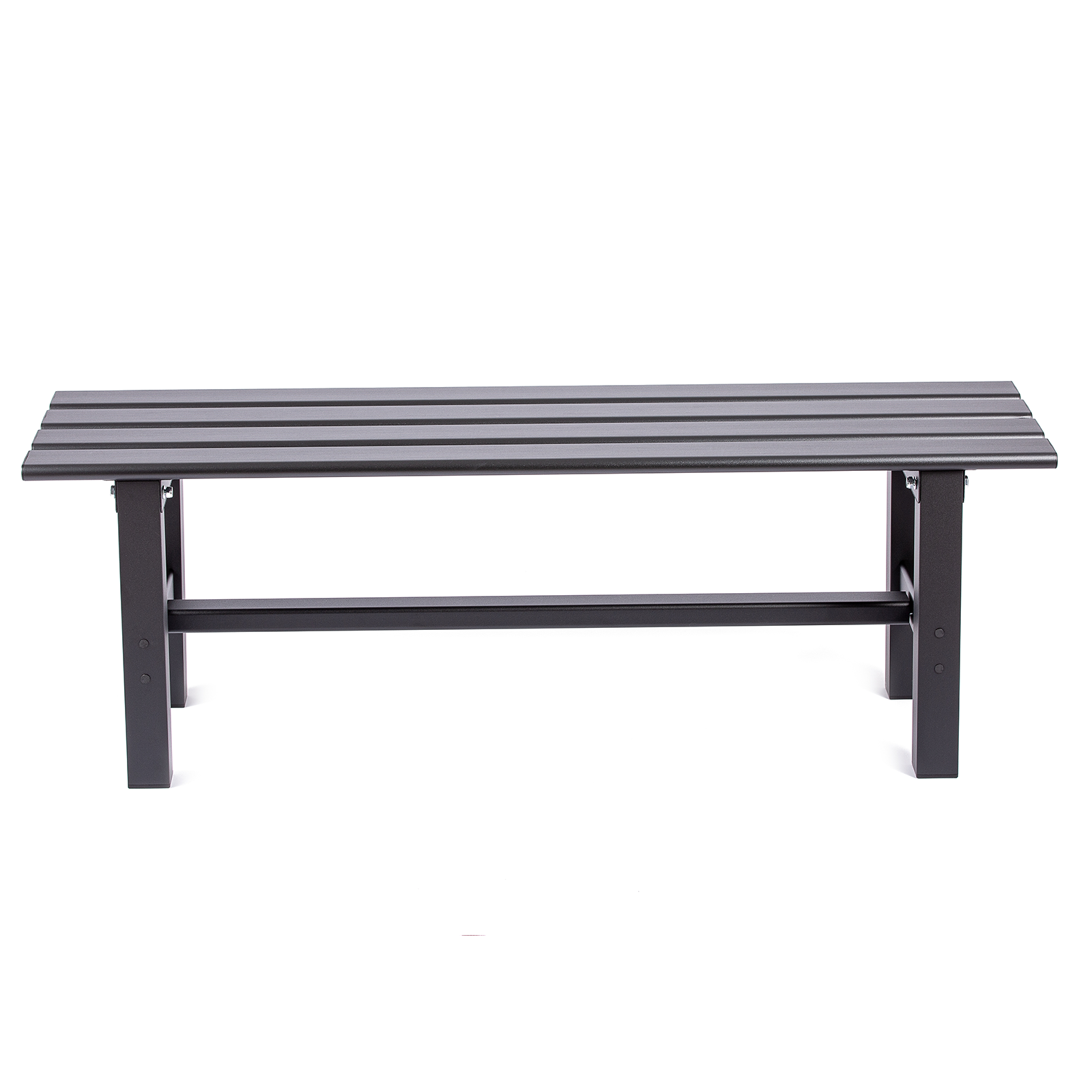 35 Inch Bench TECSPACE Aluminum Outdoor Patio Bench Black 35.4 x 14.2 x 15.7 inches ...