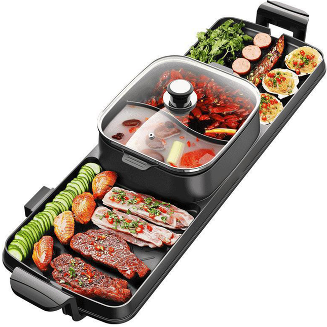 TECSPACE 3 in 1 Removable Hot Pot with Grill 2550W,36.2